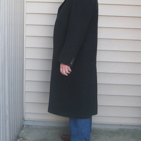 BELK/Parisian Classic Overcoat (44 Long) Black - Picture 6 of 15